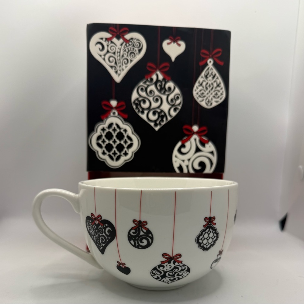 Brighton Love Notes Christmas coffee mug Festive Heart Design Mug
